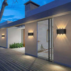 Tronix Modern Rectangular Wall Sconce Black/White. Corridor