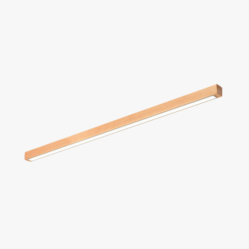 Arisha Modern Linear LED Ceiling Light Wood Bedroom/Living Room