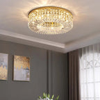 Kristy Luxury Flush Mount Metal/Crystal Ceiling Light