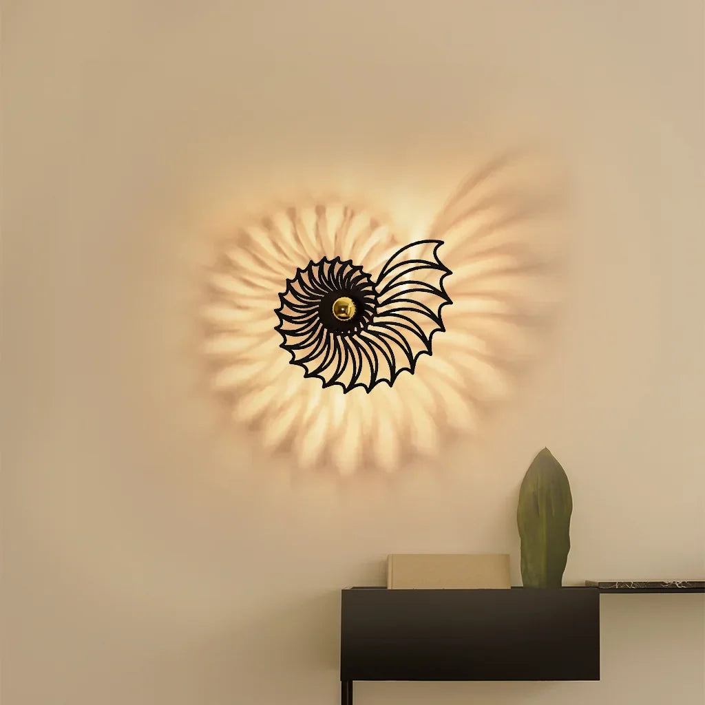 Aegir Nautilus Design Decorative LED Wall Lamp