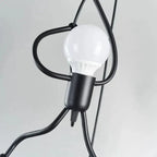 Hanging Lamp with a Climbing Figure Motif