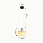 Hanging Lamp with Marble Shade – Minimalist Elegance