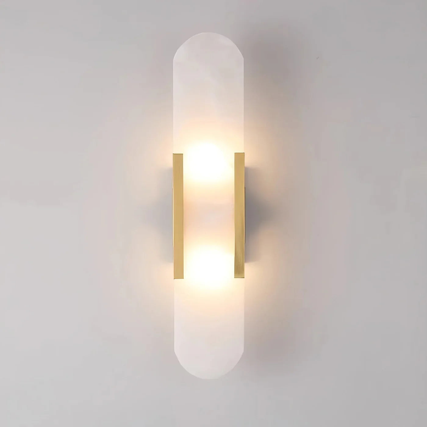 Modern Marble Wall Sconce with Gold Details – Luxury Lighting