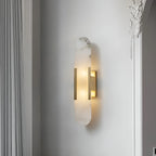 Modern Marble Wall Sconce with Gold Details – Luxury Lighting