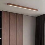 Arisha Linear Slim Ceiling Light, Wood