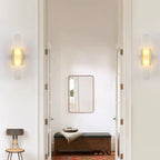 Modern Marble Wall Sconce with Gold Details – Luxury Lighting