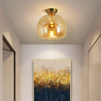 Rhea Glass Semi-Flush Mount Ceiling Light/Pendant Light