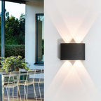 Tronix Modern Rectangular Wall Sconce Black/White. Corridor