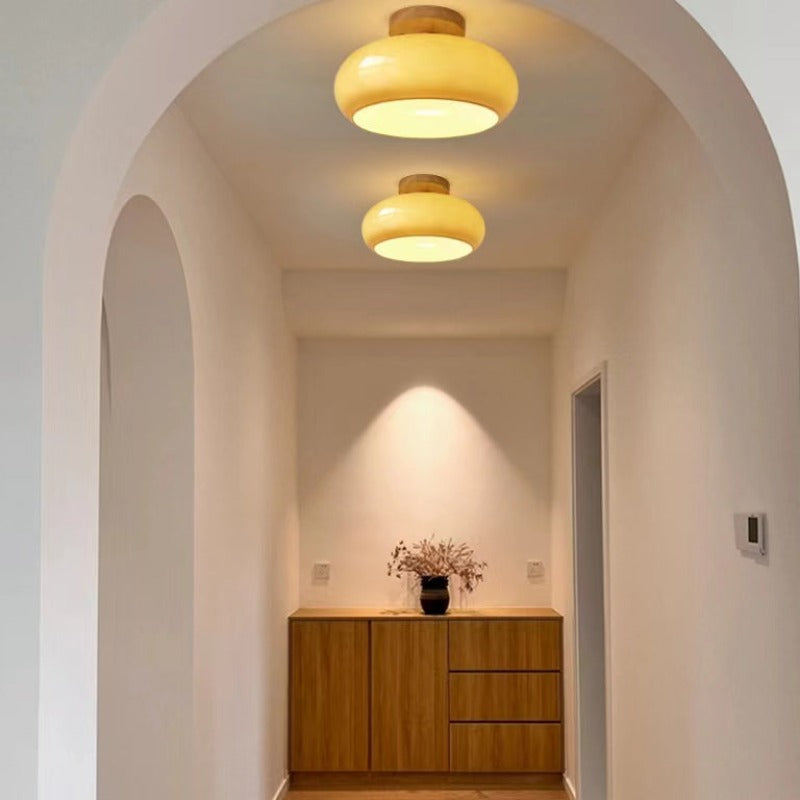 Charlotte Recessed Ceiling Light in Wood