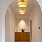 Charlotte Flush Mount Ceiling Light Wood