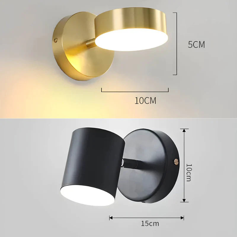 Modern LED Wall Sconce in Gold Finish – Elegance and Functionality