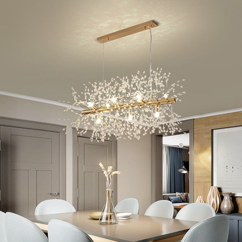 Kristy Pendant Light Hanging Lamp Gold Dining/Living Room Modern Design LED