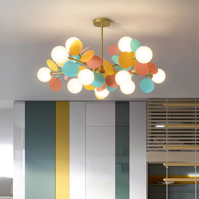 Nexen Multicolored Flower Branch Chandelier Living Room