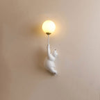 Arisha Design Bear LED Wall Lamp Indoor White, Children's Room/Bedroom