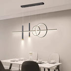 Modern LED Pendant Light – geometric design, ceiling lighting for living room and dining room
