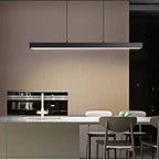 Arisha Modern LED Pendant Light Linear Black/Brown Dining Room Metal