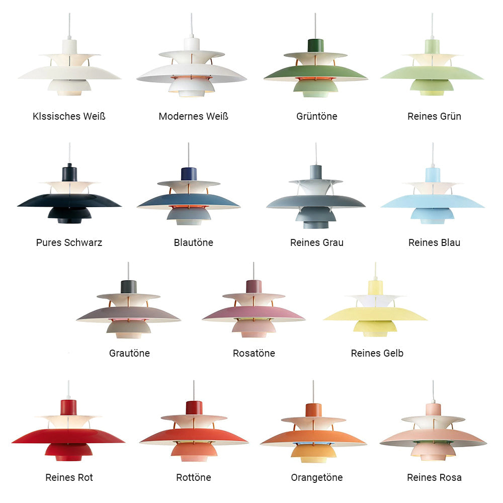 Aria Macaron Shade Pendant Light, 15 Colors