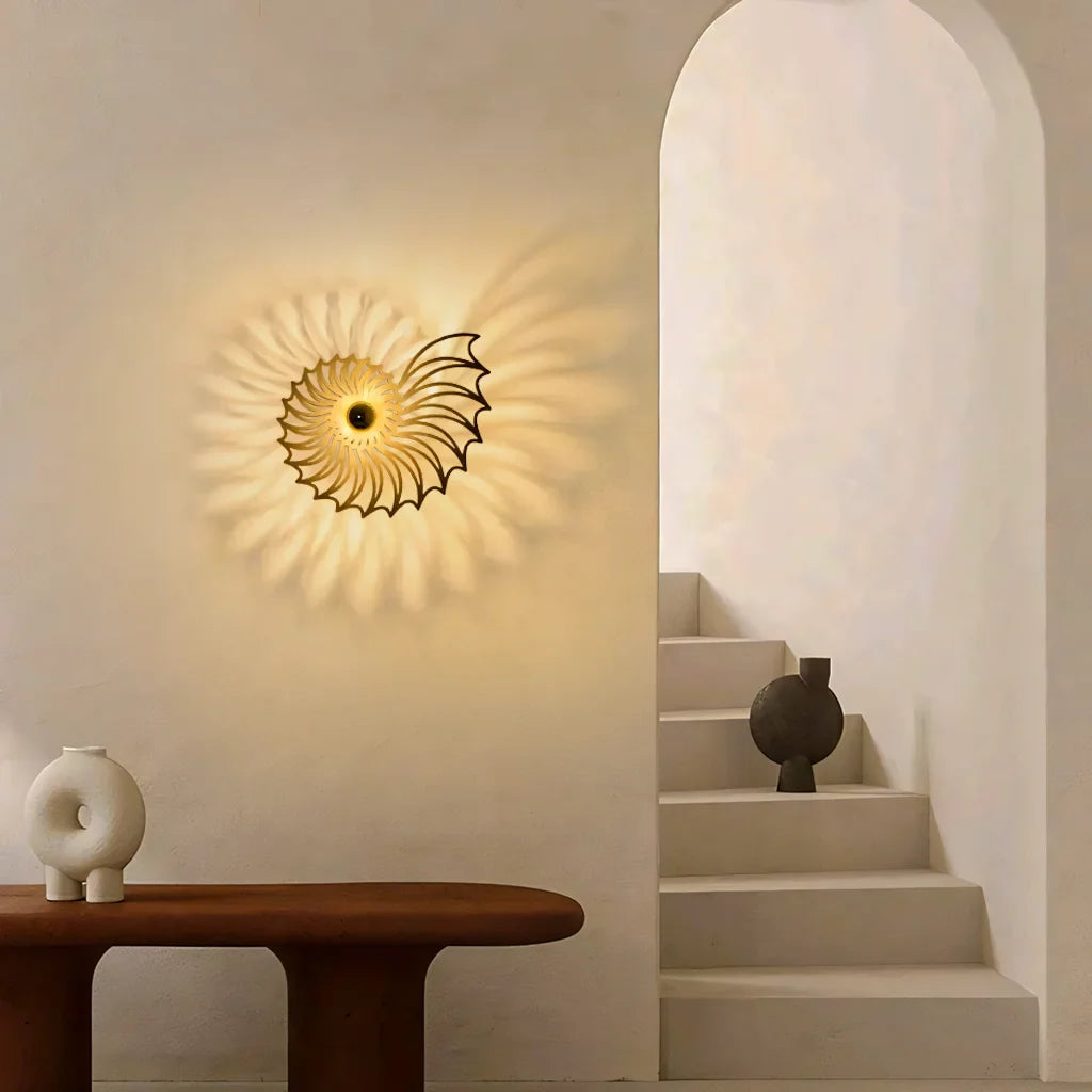 Aegir Nautilus Design Decorative LED Wall Lamp