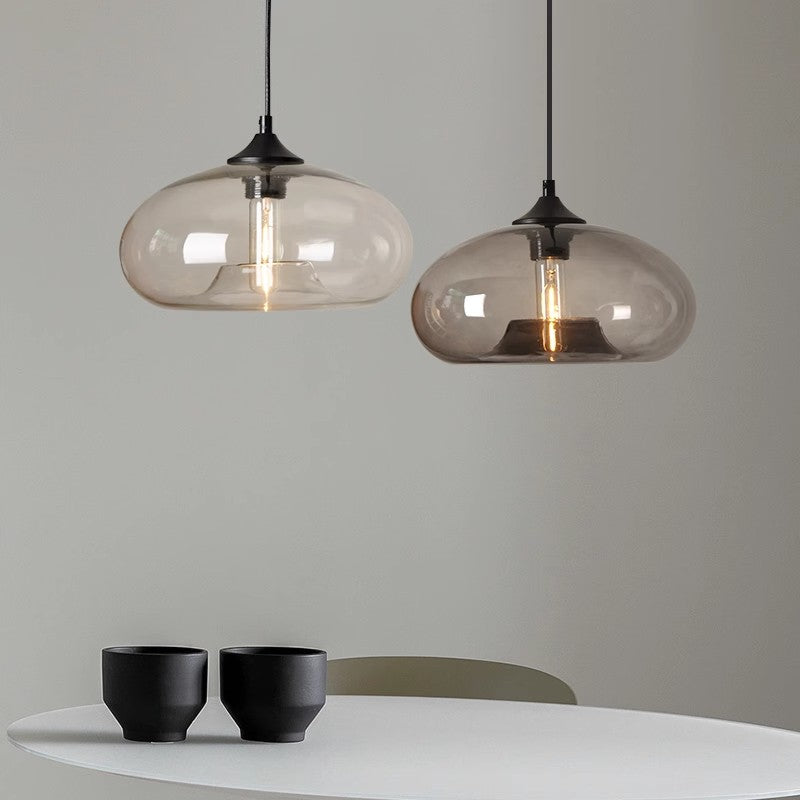 Tristara - Vintage Pendant Lamp Made of Colored Glass