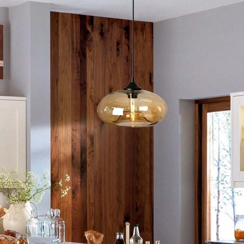 Tristara - Vintage Pendant Lamp Made of Colored Glass