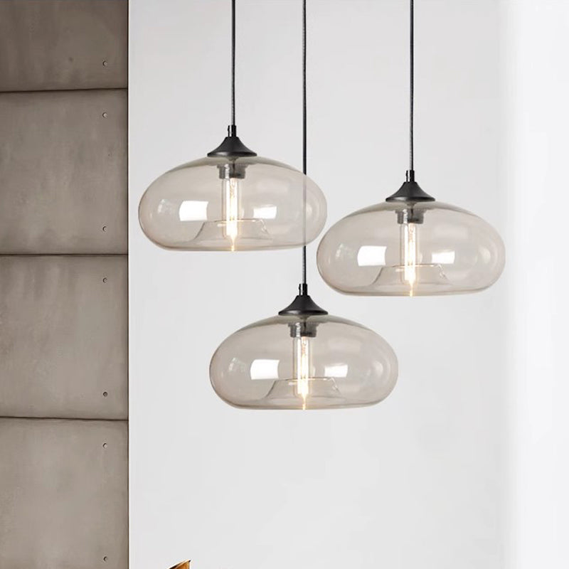 Tristara - Vintage Pendant Lamp Made of Colored Glass