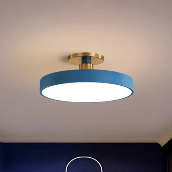 Round LED Ceiling Lamp in Scandinavian Style