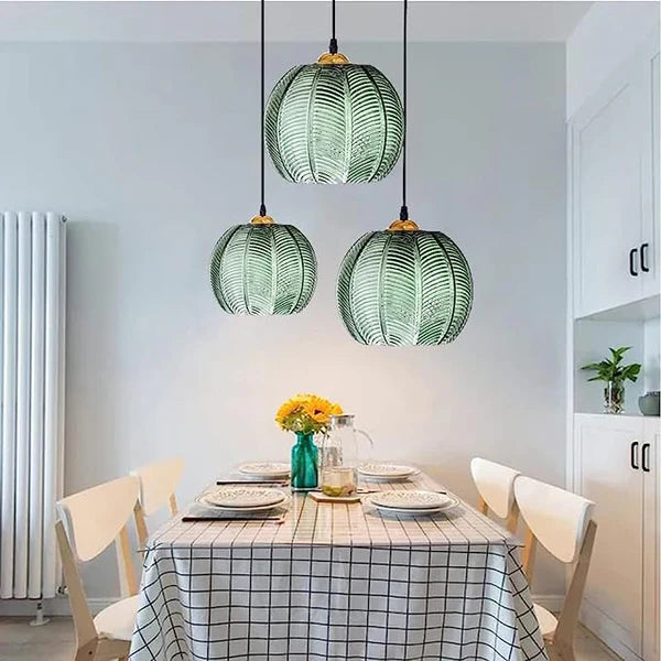 Glass Pendant Lamp in the Shape of a Sphere