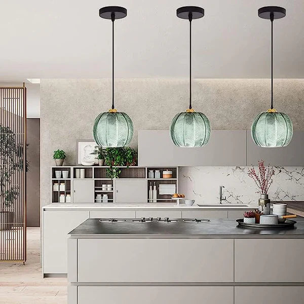 Glass Pendant Lamp in the Shape of a Sphere