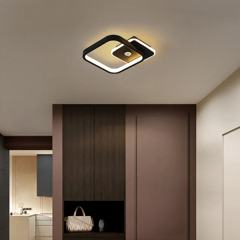 Modern LED Ceiling Lamp with Geometric Shape