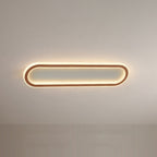 Sana Minimalist Oval Ceiling Light Black/Gold/Rose Gold