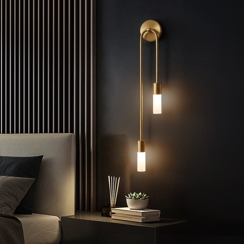 Rime Modern Wall Sconce for Bedside Gold 2 PCS