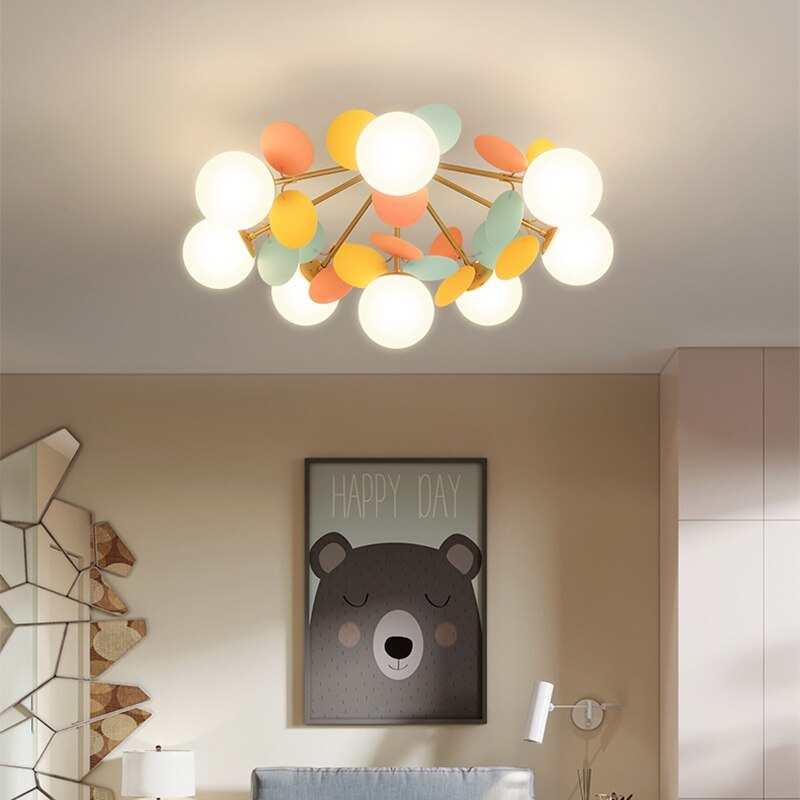 Nexen Multicolored Flower Branch Chandelier Living Room