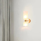 Elegant wall sconce with smoky glass and gold finish – double light source
