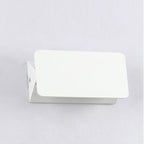 Modern Rectangular Wall Sconce, Metal, White, Garden