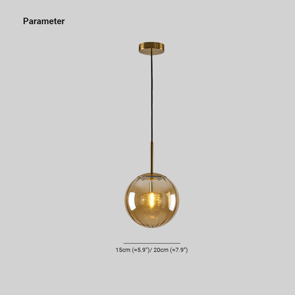 Lexa Modern Metal/Glass Pendant Light