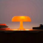 Designer LED Table Lamp in a Modern Mushroom Shape