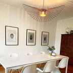 Zenro Modern Wave Suspension. Fabric. Black/Brown/Gold/White. Living Room