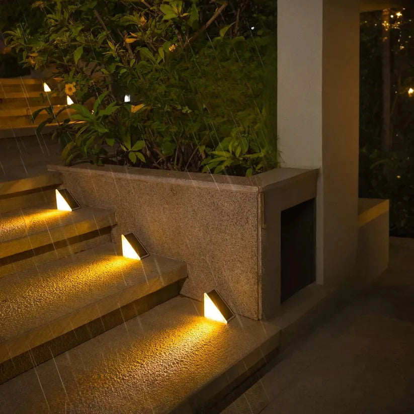 Solar LED Lamp Set for Stair and Garden Lighting