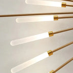 Modern LED Ceiling Chandelier - Minimalist Design Inspired by Sun Rays