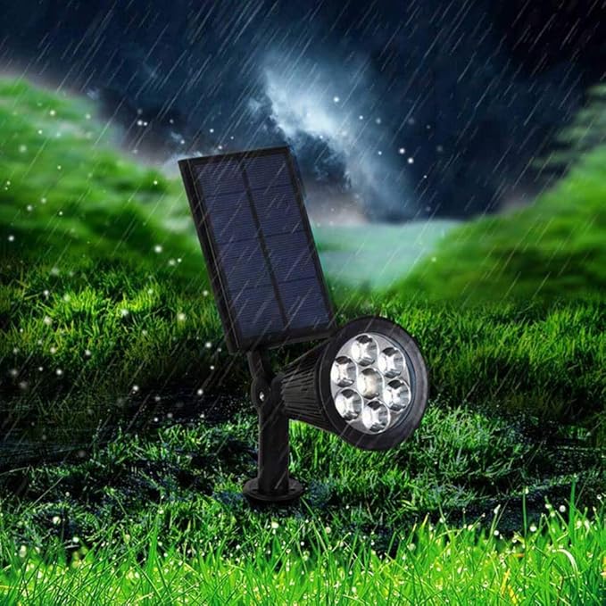 Solar Spotlight LED Garden Lamp with Twilight Sensor