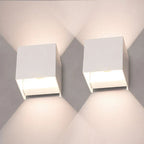 Modern Waterproof LED Wall Lamp in the Shape of a Cube