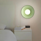 Modern glass ceiling lamp with a shade in minimalist design