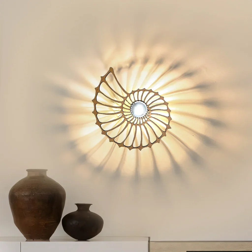 Aegir Nautilus Design Decorative LED Wall Lamp
