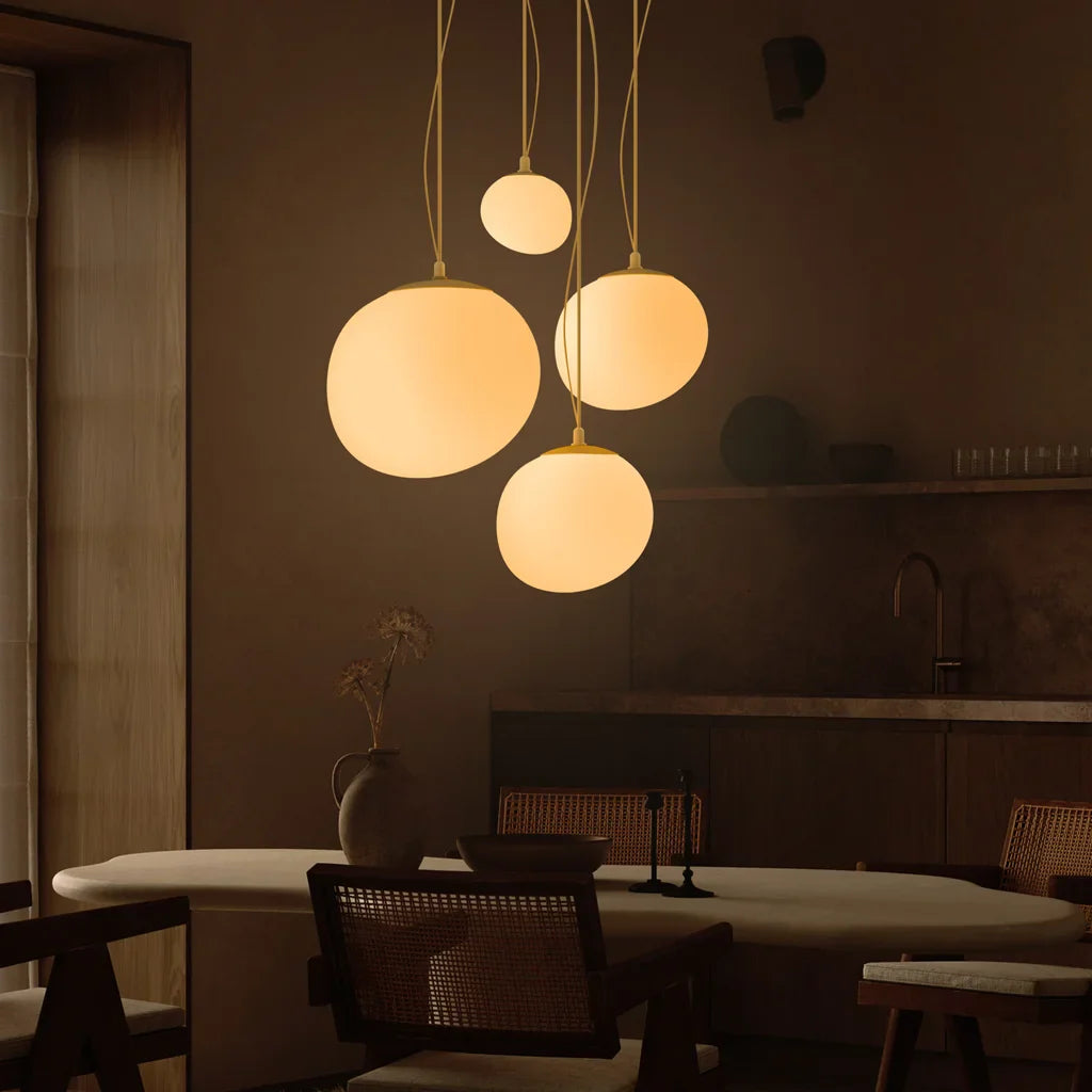 Boden White Pebble Pendant Light