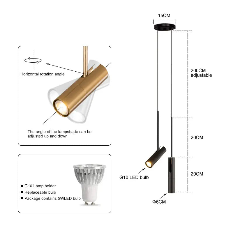 Nysaia - Modern LED Pendant Light Bedroom