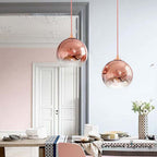 Brina Frosted Balloon Pendant Light Gradient