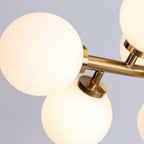 Valentina Bass Glass Bubble Golden Chandelier