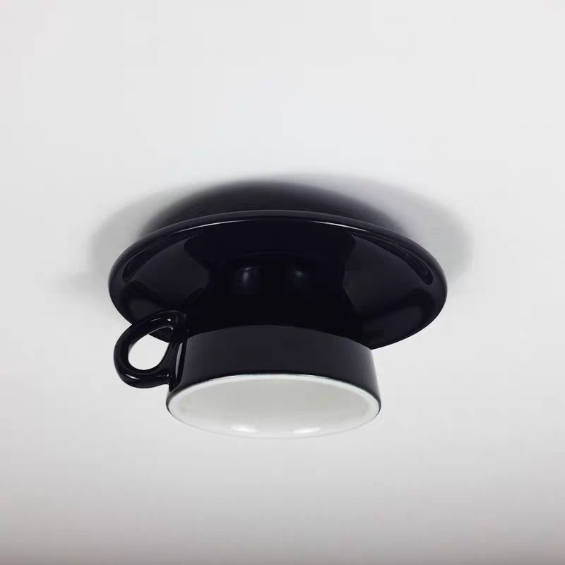 Valentina Modern Ceiling Light, Blue/Pink/Yellow, Coffee Cups, Ceramic, Bedroom
