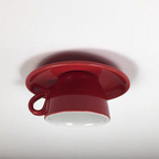 Teyo Modern Ceramic Coffee Cup Ceiling Light Blue/Pink/Yellow