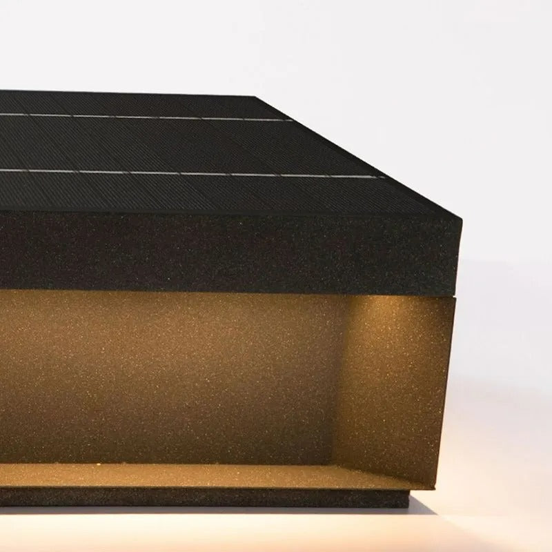 Elow Outdoor Post Lamps Modern Square Solar